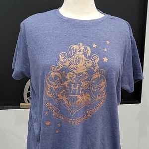 Womens Harry Potter rose Gold Hogwarts t-shirt